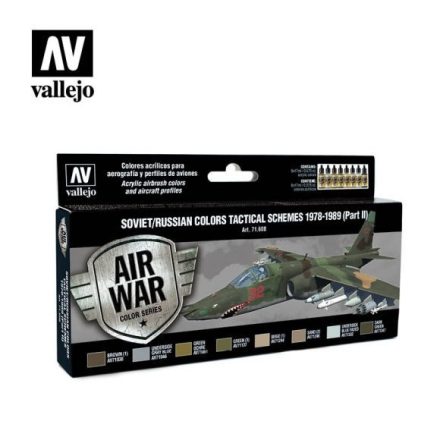 Vallejo 71608 Model Air - Soviet / Russian colors Tactical Schemes 1978-1989 (Part II) Paint set
