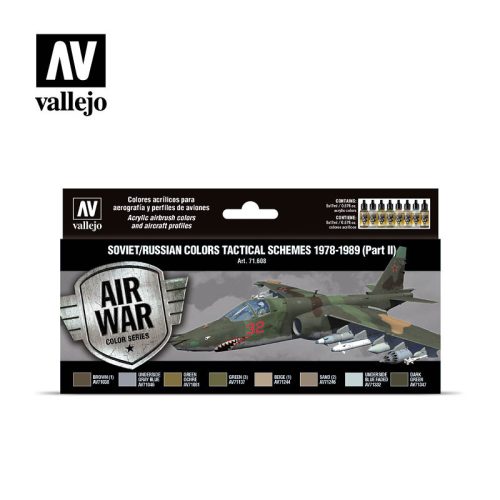 Vallejo Model Air Paint Set - Soviet Tactical Schemes 1978-1989 (Part II) - 71608
