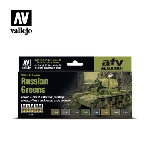 Vallejo Russian Greens 1928's to present festék szett 71613