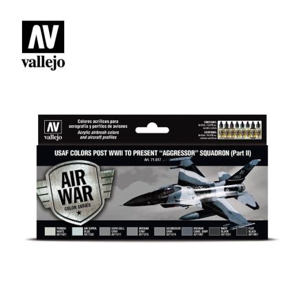 Vallejo 71617 Model Air - USAF colors post WWII to present Aggressor Squadron Part II  Paint set