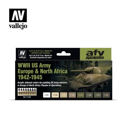 Vallejo Model Air - US Army Europe & North Africa 1942-1945 Paint Set