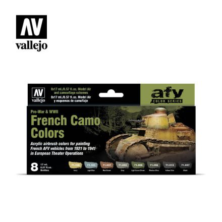 Vallejo Model Air - French Camo Colors Pre-War & WWII Paint Set