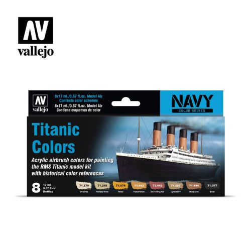 Vallejo Titanic Colors festék szett 71646