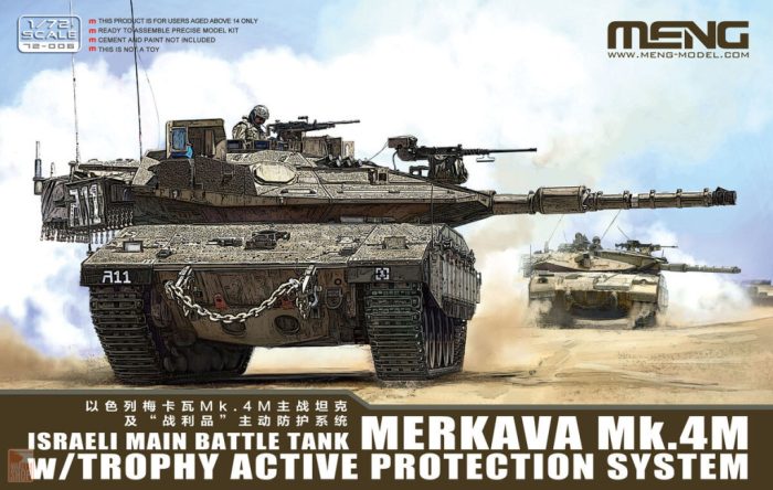 Meng Model 1:72 Israeli Main Battle Tank Merkava Mk.4M w/Trophy Active Protection System