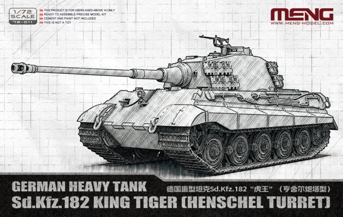 Meng Model 1:72 German Heavy Tank Sd.Kfz.182 King Tiger (Henschel Turret)
