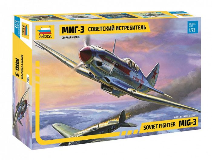 Zvezda Zvezda MiG-3 Soviet Fighter makett 1:72 makett repülő (7204)