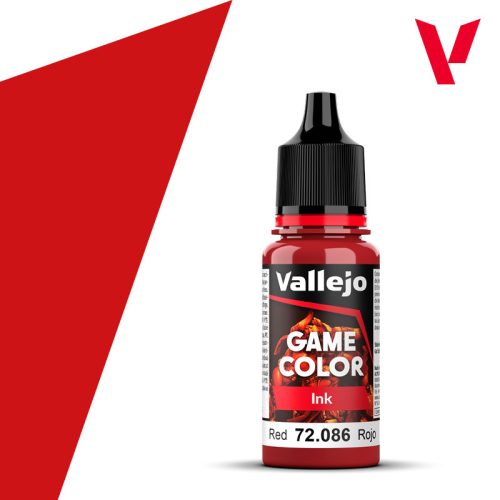 Vallejo Game Color Ink Red akrilfesték 72086