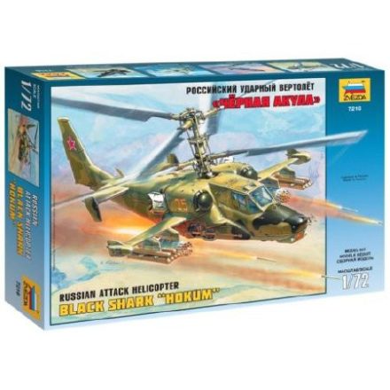 Zvezda Russian Attack Helic. Hokum 1:72 makett helikopter (7216)