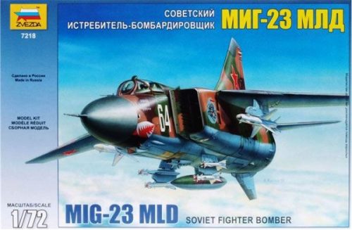 Zvezda MiG-23 MLD Flogger-K repülő makett 7218