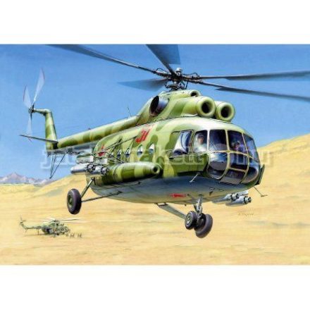 Zvezda MIL Mi-8T Hip-B 1:72 makett helikopter (7230)