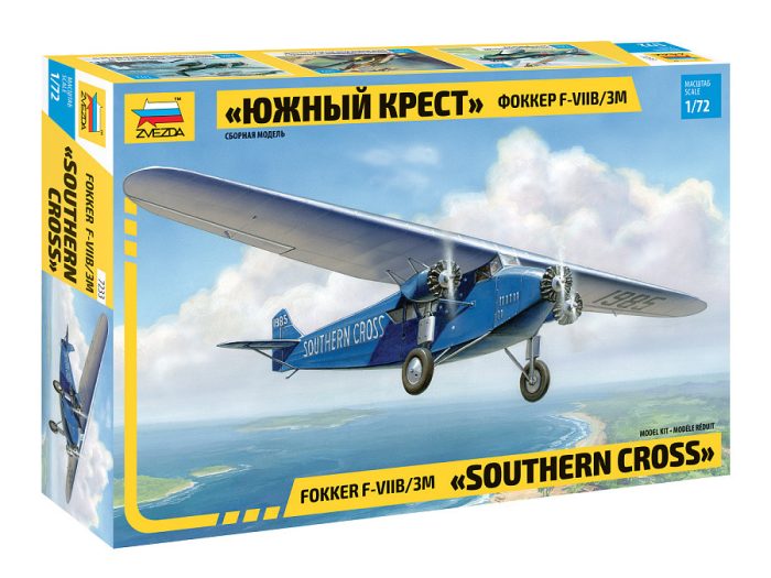 Zvezda Zvezda Fokker F.VII 1:72 makett repülő (7233)