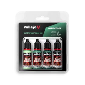 Vallejo Game Color - Cold Green Color Set Zöld