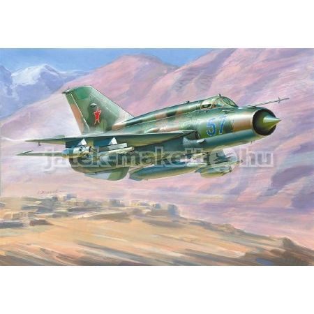 Zvezda Zvezda MiG-21bis Soviet Fighter 1:72 makett repülő (7259)
