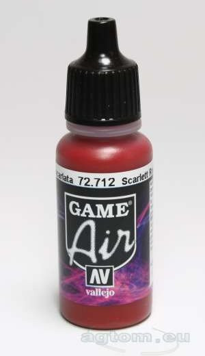 Vallejo Game Air - Scarlett Red Vörös