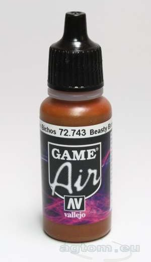 Vallejo Game Air - Beasty Brown Barna (bronz/réz)