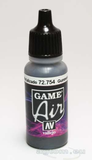 Vallejo Game Air - Gunmetal Szürke (acél/ezüst)