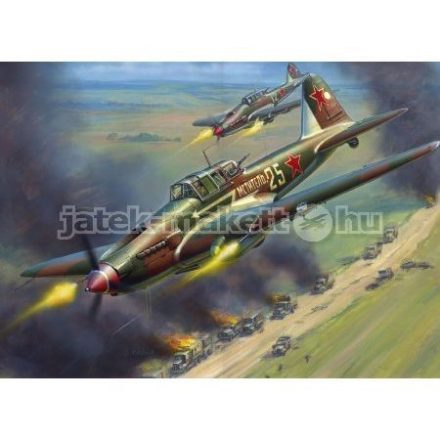 Zvezda IL-2 Stormovik makett 1:72 makett repülő (7279)