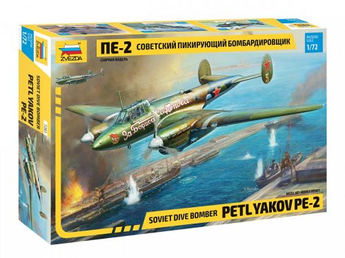 Zvezda Petlyakov Pe-2 repülőgép makett 7283