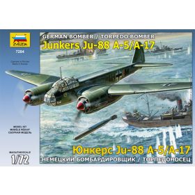   Zvezda Zvezda Junkers Ju-88 A-17/A-5 1:72 makett repülő (7284)