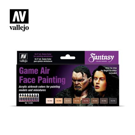 Vallejo Game Air - Face Painting by Angel Giraldez Paint set