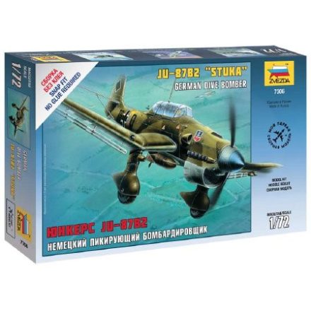 Zvezda Ju-87B Stuka 1:72 makett repülő (7306)