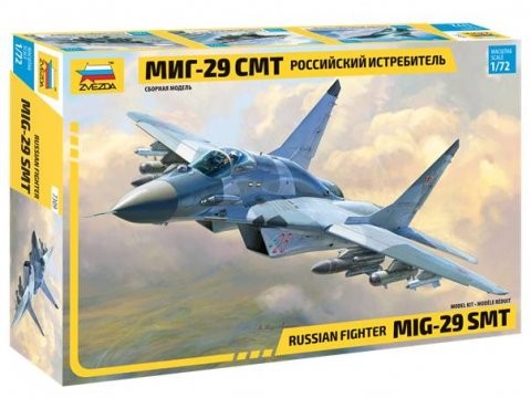 Zvezda Russian fighter MiG-29 SMT repülőgép makett 7309