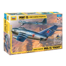 Zvezda Zvezda MIG-15 Fagot 1:72 makett repülő (7317)