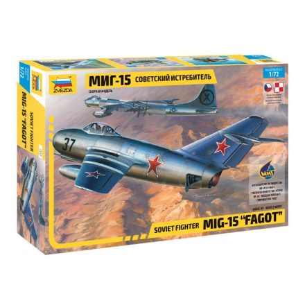 Zvezda MIG-15 Fagot 1:72 makett repülő (7317)