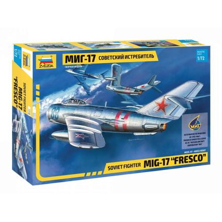 Zvezda MIG-17 Fresco 1:72 makett repülő (7318)