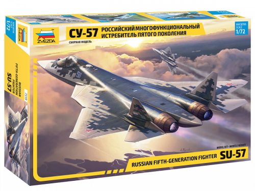Zvezda Russian fifth-generation fighter SU-57 repülőgép makett 7319