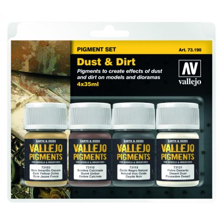 Vallejo 73190 Pigment Set - Dust & Dirt