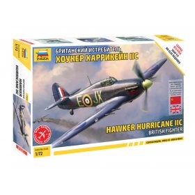  Zvezda Zvezda Hawker Hurricane Mk II C 1:72 makett repülő (7322)
