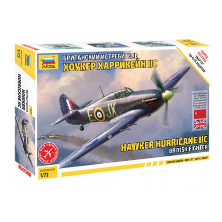 Zvezda Hawker Hurricane Mk II C 1:72 makett repülő (7322)