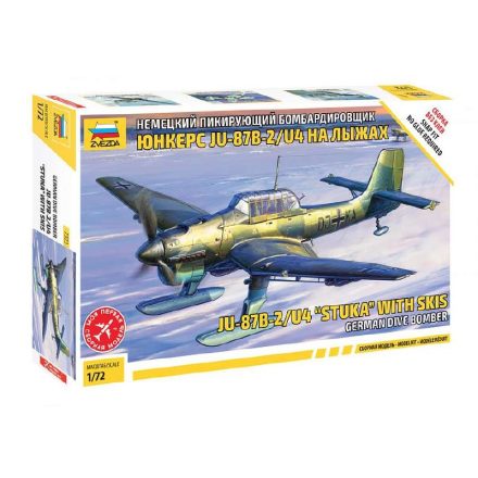 Zvezda Ju-87 Stuka w/Ski  1:72 makett repülő (7323)