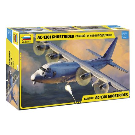 Zvezda AC-130J Gunship Ghostrider 1:72 makett repülő (7326)