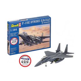   Revell Revell Starter Kit F-15E Strike Eagle & bombs 1:144 (73972) makett repülő