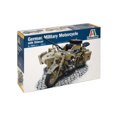 Italeri - German Military Motorcycle with sidecar 1:9 (7403s)