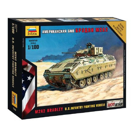 Zvezda Zvezda Bradley Mini-kits modern 1:100 makett harcjármű (7406)