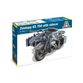   Italeri Italeri Zündapp KS 750 with sidecar  1:9 makett harcjármű (7406s)
