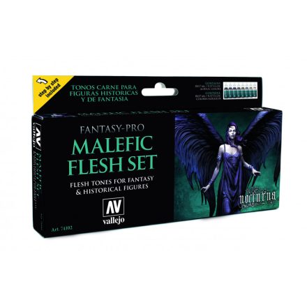 Vallejo 74102 Pro Nocturna - Malefic Flesh Set