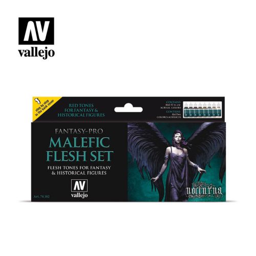 Vallejo Malefic Flesh festék szett 74102