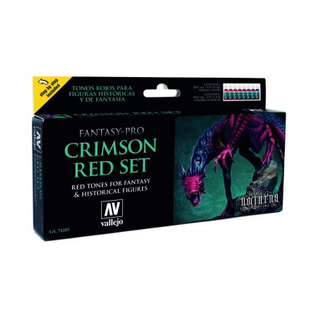 Vallejo 74103 Pro Nocturna - Crimson Red Set