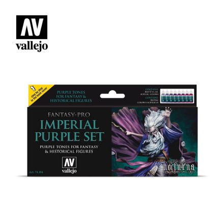 Vallejo Fantasy-Pro Imperial Purple festék szett 74104