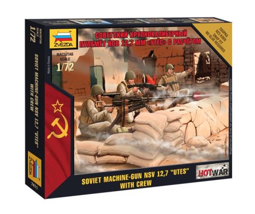 Zvezda Soviet Machine-gun figura makett 7411