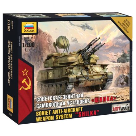 Zvezda Shilka Mini kits Modern 1:100 makett harcjármű (7419)