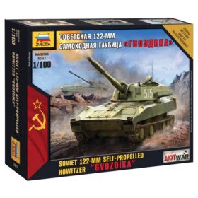   Zvezda Zvezda 122-mm Gvozdika 1:100 makett harcjármű (7421)