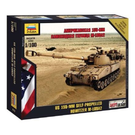 Zvezda M109 1:100 makett harcjármű (7422)