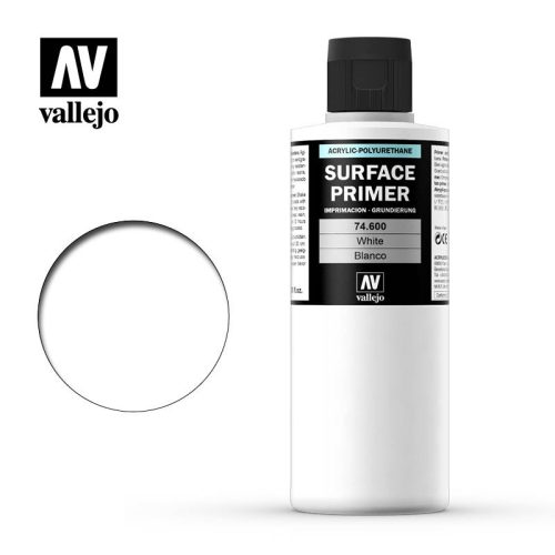 Vallejo Surface Primer White akril alapozó festék matt fehér 74600