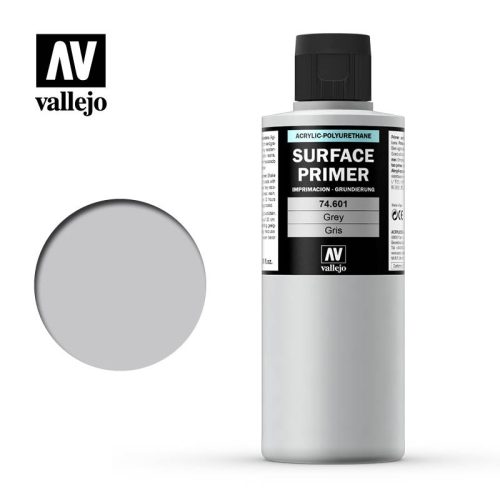 Vallejo Surface Primer Grey akril alapozó festék szürke 74601