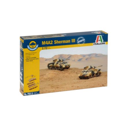 Italeri M4A2 Sherman III  1:72 makett harcjármű (7511s)